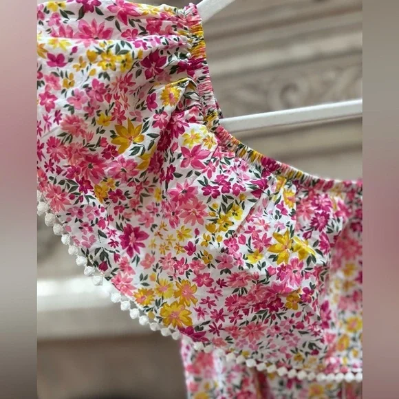 NWT Ponk Floral Print Off The Shoulder Mid-Length Dress  Size 1X 16W/18W - Picture 3 of 15